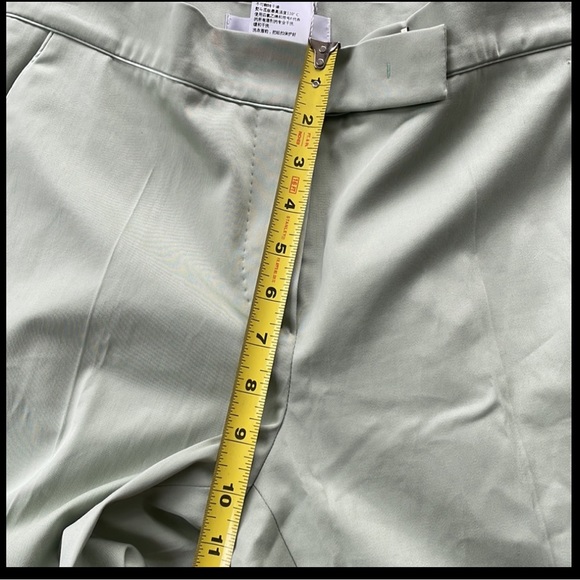 NWT $595 Max Mara Luana pants in size 8 color is called pastel green super light - Picture 13 of 13
